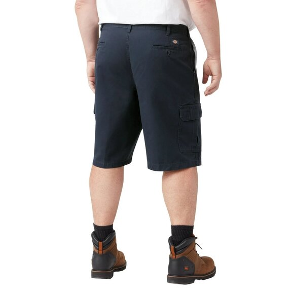 Dickies Mens Navy Blue Cargo Shorts Loose Fit For Casual Or Work Use Size 38 - Picture 2 of 14